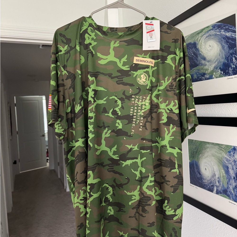 Nike Green Camo Dri-FIT Tee